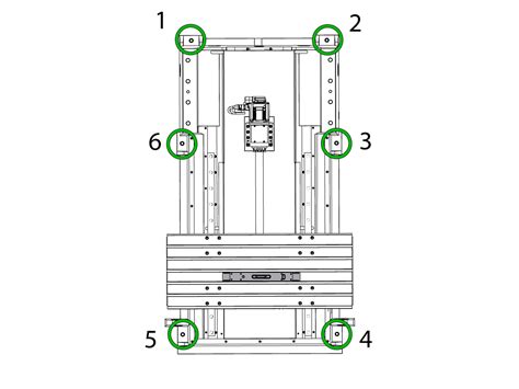 vmc leveling screw adjustment